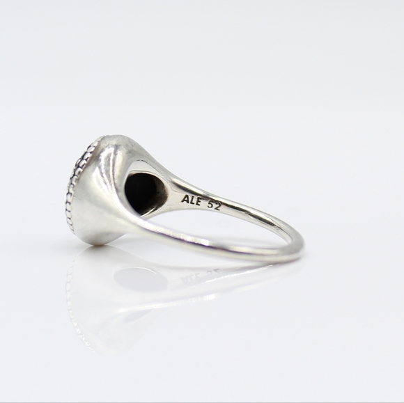 Pandora silver One Pod black pavé cz ring - Picture 5 of 9